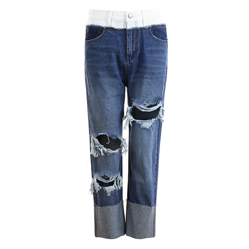 Choose love block jeans size 27 runs small